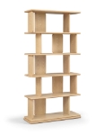 Picture of 39"W x 14"D x 77"H - Bookcase / Display Cabinet in Natural, Brown and Black Finish