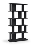 Picture of 39"W x 14"D x 77"H - Bookcase / Display Cabinet in Natural, Brown and Black Finish