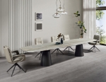 Picture of 157"L Luxurious High-Gloss Ceramic Top Dining Table