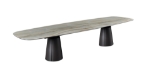 Picture of 157"L Luxurious High-Gloss Ceramic Top Dining Table