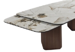 Picture of 95-142"L Extendable Luxurious High-Gloss Ceramic Top Dining Table