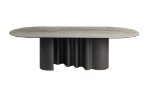 Picture of 110"L Luxurious Topaccio Jade high-gloss ceramic top Dining Table