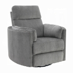 Picture of Charcoal Chenille Recliner W/Swivel & Glider