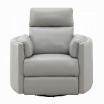 Picture of Gray Leather Aire Recliner W/Swivel & Glider