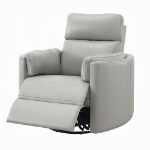 Picture of Gray Leather Aire Recliner W/Swivel & Glider