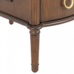 Picture of Three Drawers Oak, Cherry and Black Finish Nightstand