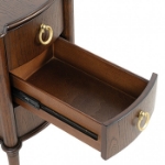 Picture of Three Drawers Oak, Cherry and Black Finish Nightstand