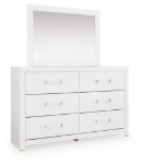 Picture of Dresser and Mirror White and Black Finish