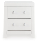 Picture of Two Drawer Nightstand in White or Black Finish