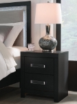 Picture of Two Drawer Nightstand in White or Black Finish