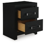 Picture of Two Drawer Nightstand in White or Black Finish