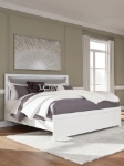 Picture of Twin or Full Bedroom set in White and Black Finish