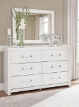 Picture of Twin or Full Bedroom set in White and Black Finish