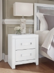 Picture of Twin or Full Bedroom set in White and Black Finish