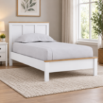 Picture of White Twin Panel Bed