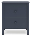 Picture of Navy Blue Two Drawer Night Stand