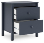 Picture of Navy Blue Two Drawer Night Stand