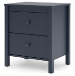 Picture of Navy Blue Two Drawer Night Stand