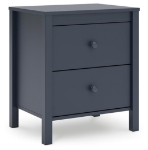 Picture of Navy Blue Two Drawer Night Stand