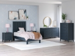 Picture of Navy Blue Two Drawer Night Stand