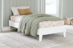 Picture of White Twin Platform Bed