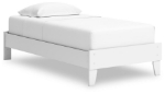 Picture of White Twin Platform Bed