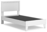 Picture of White Twin Platform Bed with Headboard