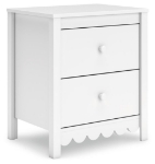 Picture of White Two Drawer Night Stand