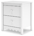 Picture of White Two Drawer Night Stand