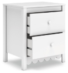 Picture of White Two Drawer Night Stand