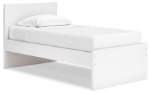 Picture of White Twin Platform Bed W/Storage or W/o Storage