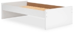 Picture of White Twin Platform Bed W/Storage or W/o Storage