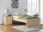Picture of Natural Twin Platform Bed W/Storage or W/o Storage
