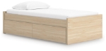 Picture of Natural Twin Platform Bed W/Storage or W/o Storage