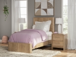 Picture of Warm Natural Brown Twin Panel/Platform Bed