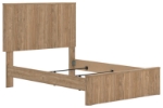 Picture of Warm Natural Brown Full Panel/Platform Bed