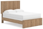 Picture of Warm Natural Brown Full Panel/Platform Bed