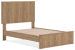 Picture of Warm Natural Brown Full Panel/Platform Bed