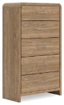 Picture of 32.6"W Warm Natural Brown Chest