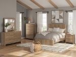 Picture of Warm Natural Brown Two Drawer Night Stand