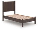 Picture of Brown Twin Panel and Platform Bed