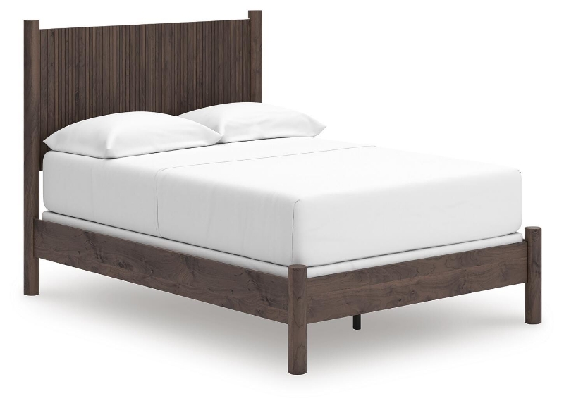 Picture of Brown Full Panel Bed and Platform Bed