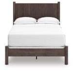 Picture of Brown Full Panel Bed and Platform Bed