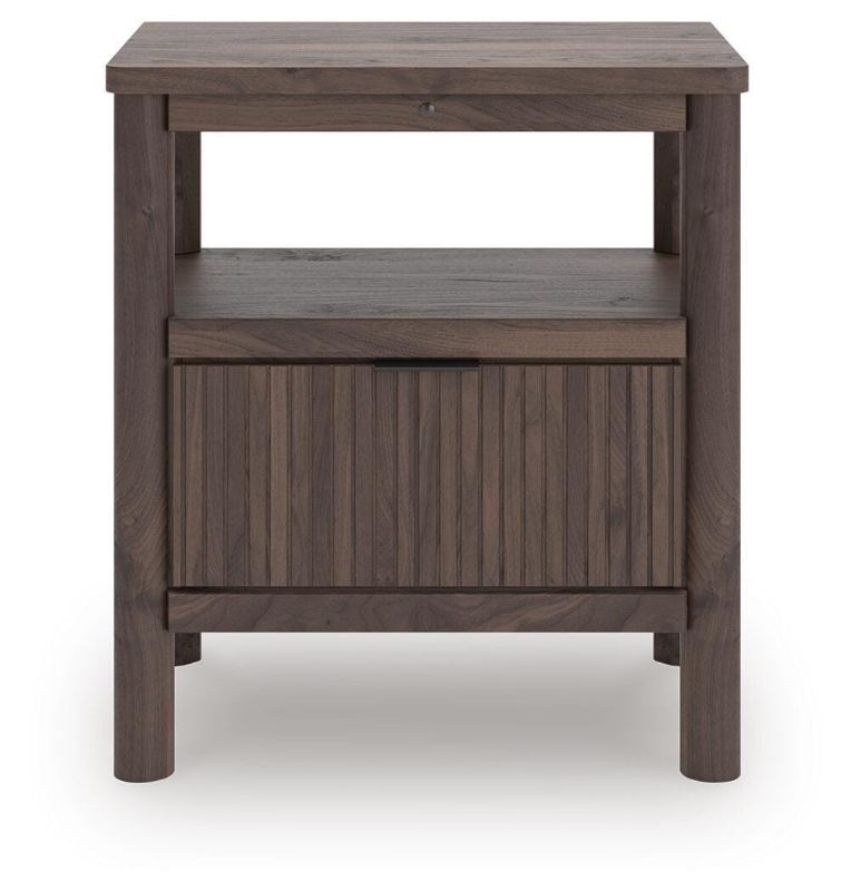 Picture of Brown One Drawer Night Stand