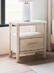 Picture of One Drawer Night Stand in Tan Finish
