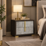 Picture of Pearl Brown (50% OFF) Two Drawer Night Stand