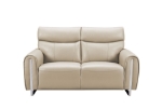 Picture of Genuine Leather Cream Loveseat