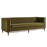 Picture of Vegan Velvet Channel Tufted Sofa