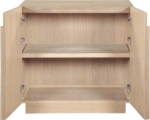Picture of 31.5"W x 18"D x 30.5"H Oak Veneer Sideboard / Buffet in Natural, Brown and Black Finish