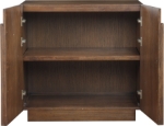 Picture of 31.5"W x 18"D x 30.5"H Oak Veneer Sideboard / Buffet in Natural, Brown and Black Finish